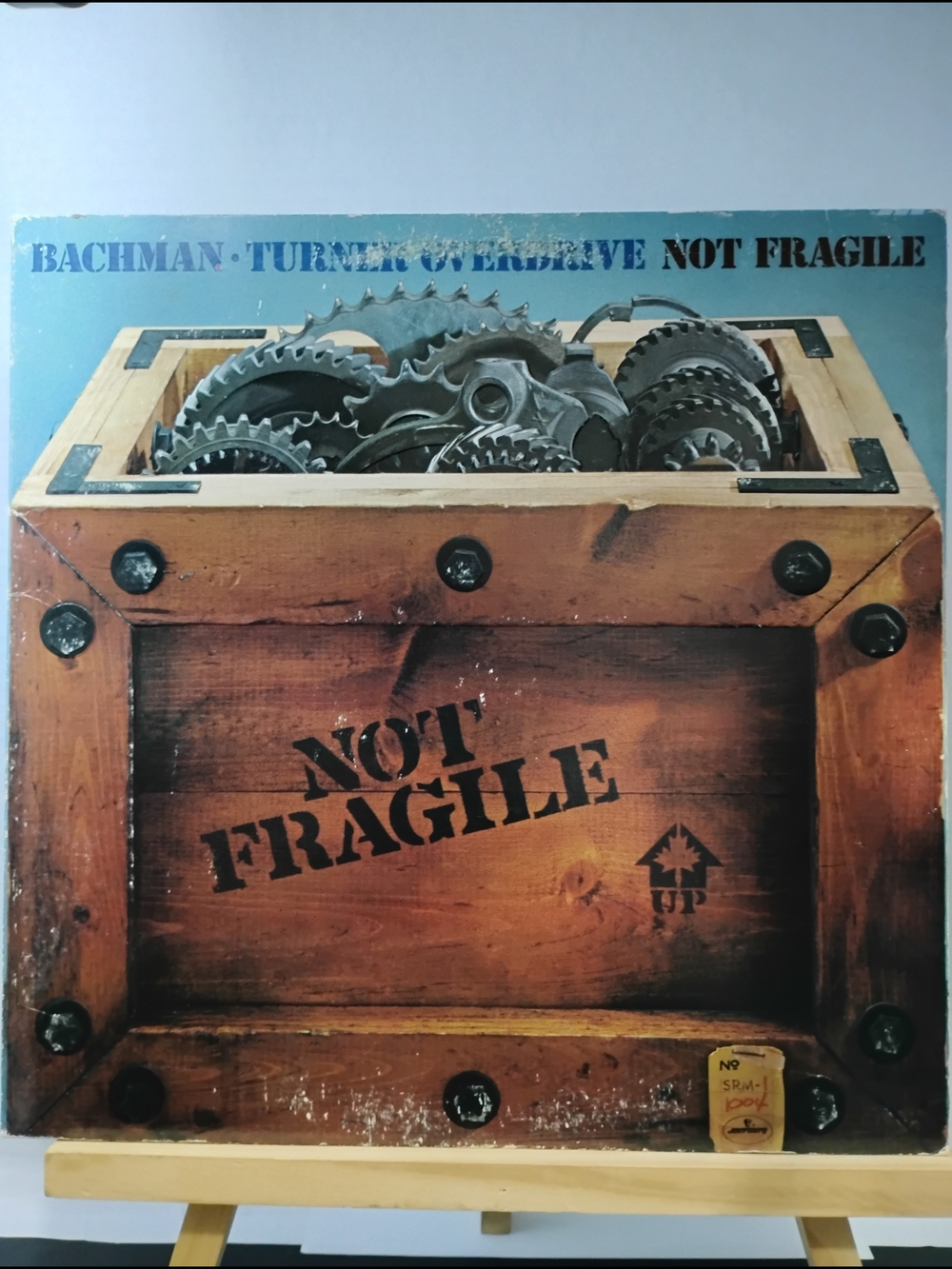 Bachman-Turner Overdrive "Not Fragile" Vinyl Album - Brown Wood Crate Cover